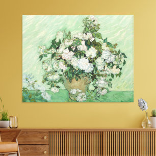 Vincent van Gogh - Rozen Canvas Afdruk