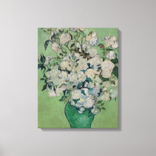 Vincent van Gogh Rozen Canvas Afdruk (Voorkant)
