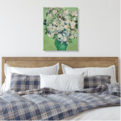 Vincent van Gogh Rozen Canvas Afdruk (Insitu (Slaapkamer))