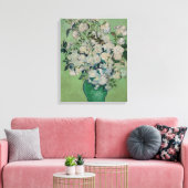 Vincent van Gogh Rozen Canvas Afdruk (Insitu (Woonkamer))