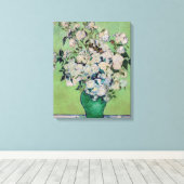 Vincent van Gogh - Rozen Canvas Afdruk (Insitu (Houten vloer))