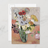 Vincent van Gogh | Rozen en annemonen, 1890 Briefkaart (Voorkant / Achterkant)