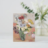 Vincent van Gogh | Rozen en annemonen, 1890 Briefkaart (Staand voorkant)