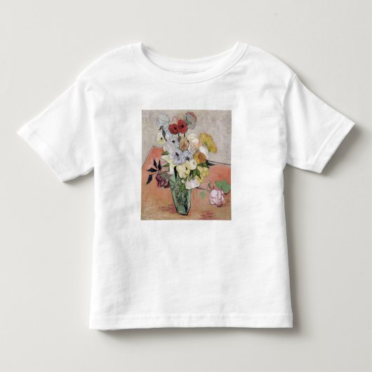 Vincent van Gogh | Rozen en annemonen, 1890 Kinder Shirts (Voorkant)