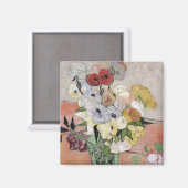 Vincent van Gogh | Rozen en annemonen, 1890 Magneet (Voorkant / Achterkant)