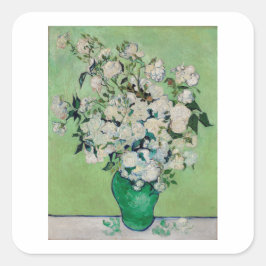 VINCENT VAN GOGH "ROZEN" ENVELOPE SEAL VIERKANTE STICKER