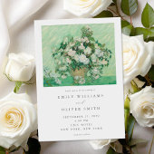 Vincent van Gogh Rozen Floral Wedding Kaart