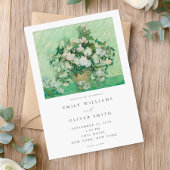 Vincent van Gogh Rozen Floral Wedding Kaart