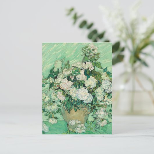Vincent van Gogh Rozen impressionist Briefkaart (Staand voorkant)