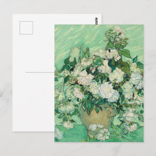 Vincent van Gogh Rozen impressionist Briefkaart (Voorkant / Achterkant)