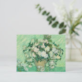 Vincent van Gogh Rozen impressionist Feestdagenkaart (Staand voorkant)