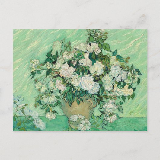 Vincent van Gogh Rozen impressionist Feestdagenkaart (Voorkant)
