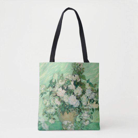 Vincent van Gogh Rozen impressionist Tote Bag (Voorkant)