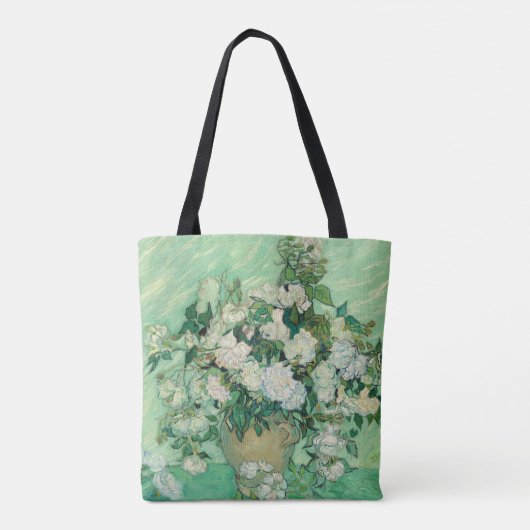 Vincent van Gogh Rozen impressionist Tote Bag (Achterkant)