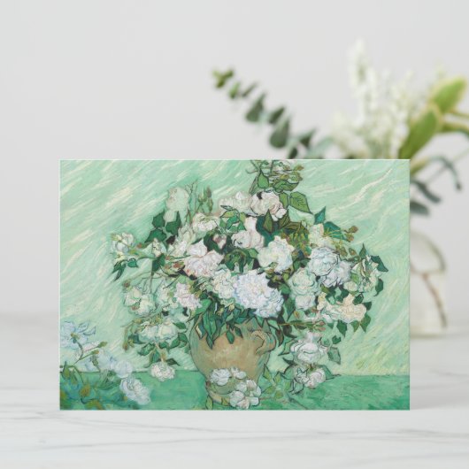 Vincent van Gogh - Rozen Kaart (Staand voorkant)