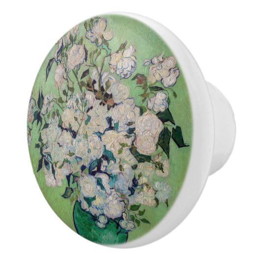 Vincent van Gogh - Rozen Keramische Knop (Rechts)