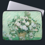 Vincent van Gogh - Rozen Laptop Sleeve<br><div class="desc">Rozen / Stilleven: Vase met roze rozen - Vincent van Gogh,  Oil on Canvas,  1890</div>