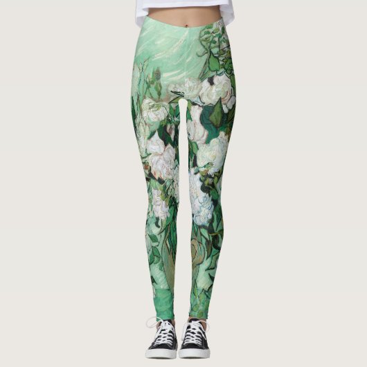 Vincent van Gogh - Rozen Leggings (Voorkant)