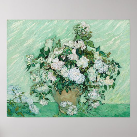 Vincent van Gogh - Rozen Poster (Voorkant)
