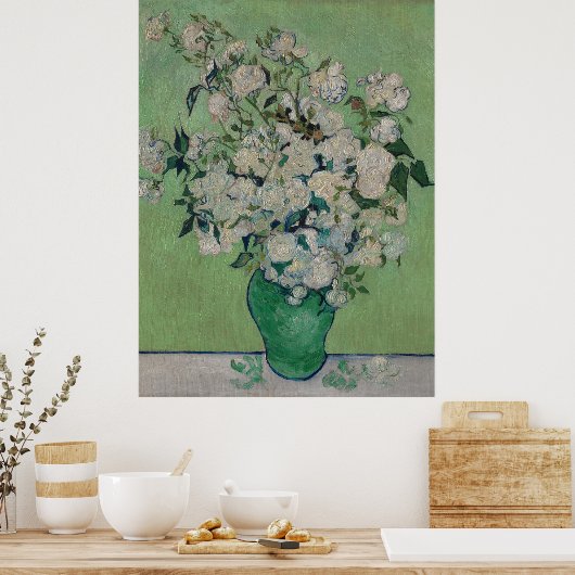Vincent van Gogh - Rozen Poster (Keuken)