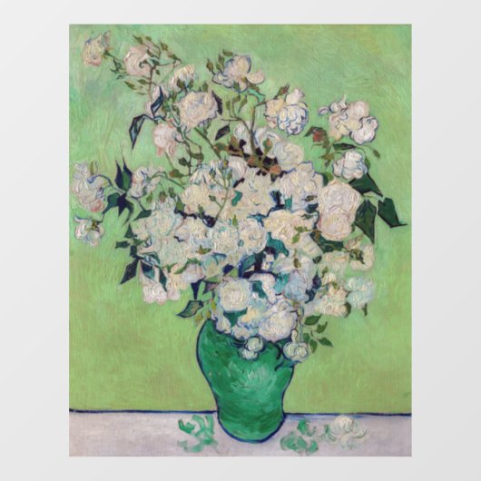 Vincent van Gogh - Rozen Raamsticker (Vel)