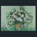 Vincent van Gogh - Rozen Snijplank<br><div class="desc">Rozen / Stilleven: Vase met roze rozen - Vincent van Gogh,  Oil on Canvas,  1890</div>