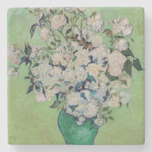Vincent van Gogh - Rozen Stenen Onderzetter (Voorkant)