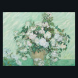 Vincent van Gogh - Rozen Tafelkleed<br><div class="desc">Rozen / Stilleven: Vase met roze rozen - Vincent van Gogh,  Oil on Canvas,  1890</div>