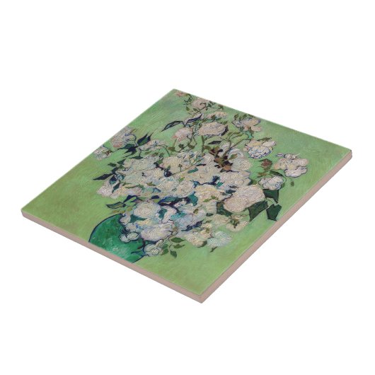 Vincent van Gogh - Rozen Tegeltje (Zijkant)