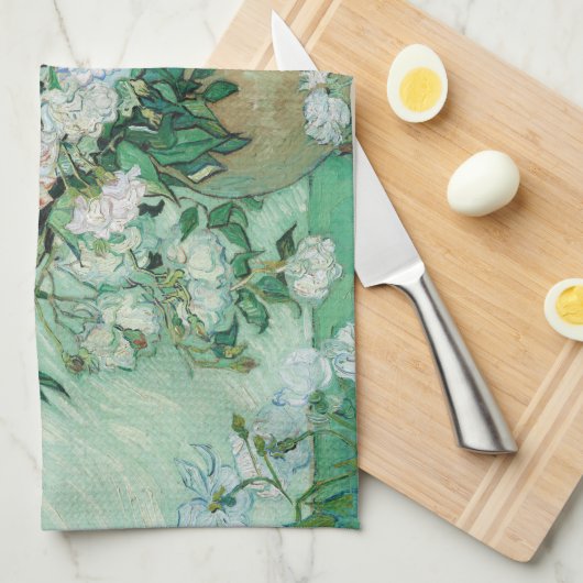 Vincent van Gogh - Rozen Theedoek (Quarter Fold)