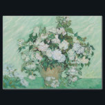 Vincent van Gogh - Rozen Tissuepapier<br><div class="desc">Rozen / Stilleven: Vase met roze rozen - Vincent van Gogh,  Oil on Canvas,  1890</div>