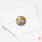 Vincent Van Gogh - Rust na het werk - Fijne Kunst Ronde Sticker (Envelop)