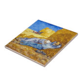 Vincent Van Gogh - Rust na het werk - Fijne Kunst Tegeltje (Zijkant)