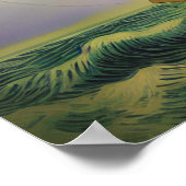 Vincent Van Gogh Sailor Boat in de Oceaan Poster (Hoek)