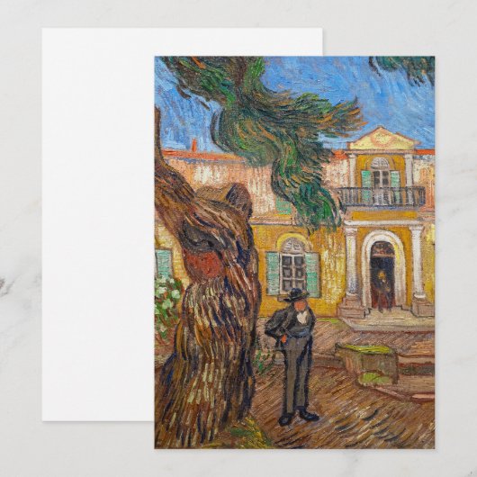 Vincent Van Gogh - Saint-Paul Asylum in Saint-Remy Bedankkaart (Voorkant / Achterkant)