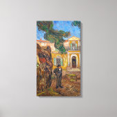 Vincent Van Gogh - Saint-Paul Asylum in Saint-Remy Canvas Afdruk (Voorkant)