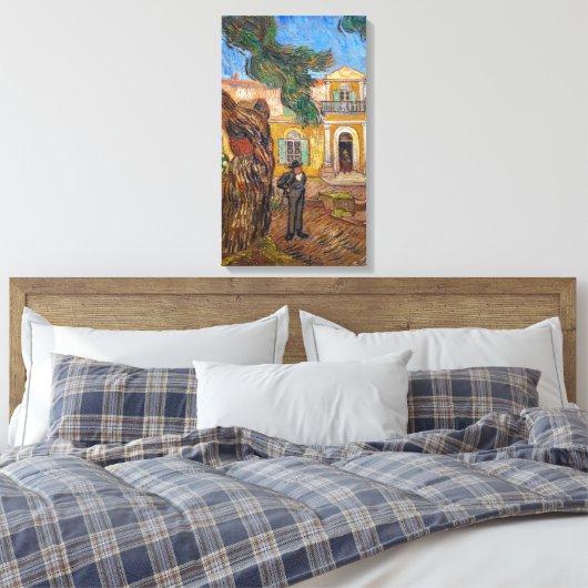 Vincent Van Gogh - Saint-Paul Asylum in Saint-Remy Canvas Afdruk (Insitu (Slaapkamer))