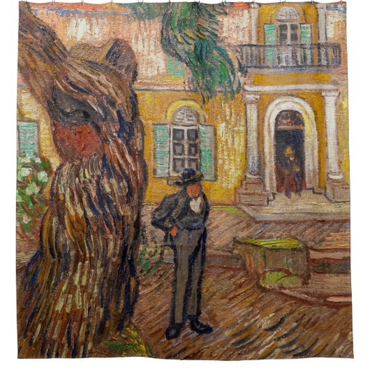 Vincent Van Gogh - Saint-Paul Asylum in Saint-Remy Douchegordijn (Voorkant)