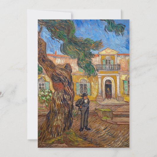 Vincent Van Gogh - Saint-Paul Asylum in Saint-Remy Kaart (Voorkant)