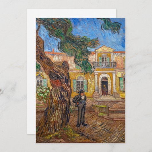 Vincent Van Gogh - Saint-Paul Asylum in Saint-Remy Kaart (Voorkant / Achterkant)