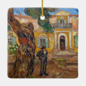 Vincent Van Gogh - Saint-Paul Asylum in Saint-Remy Keramisch Ornament (Achterkant)