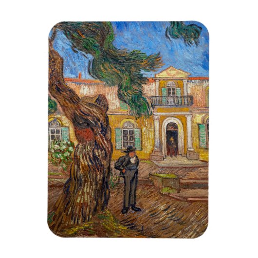 Vincent Van Gogh - Saint-Paul Asylum in Saint-Remy Magneet (Verticaal)
