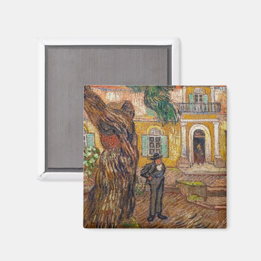 Vincent Van Gogh - Saint-Paul Asylum in Saint-Remy Magneet (Voorkant / Achterkant)