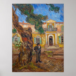 Vincent Van Gogh - Saint-Paul Asylum in Saint-Remy Poster