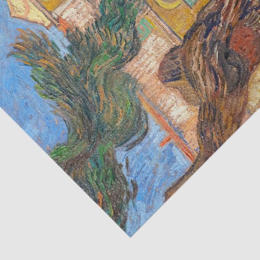 Vincent Van Gogh - Saint-Paul Asylum in Saint-Remy Tissuepapier (Detail)