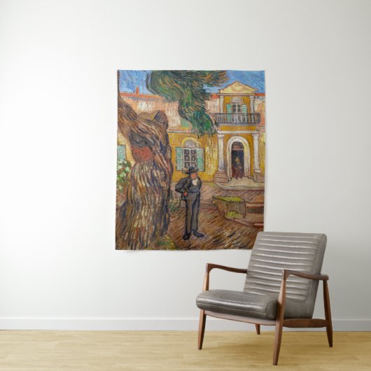 Vincent Van Gogh - Saint-Paul Asylum in Saint-Remy Wandkleed (In situ)