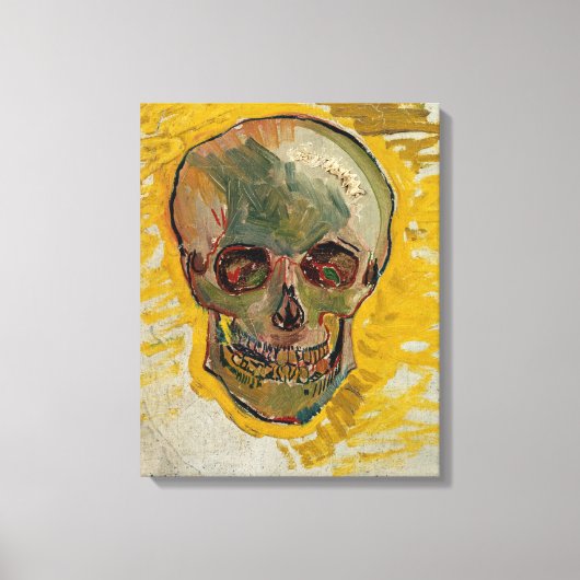 Vincent van Gogh - Schedel 1887 #2 Canvas Afdruk (Voorkant)