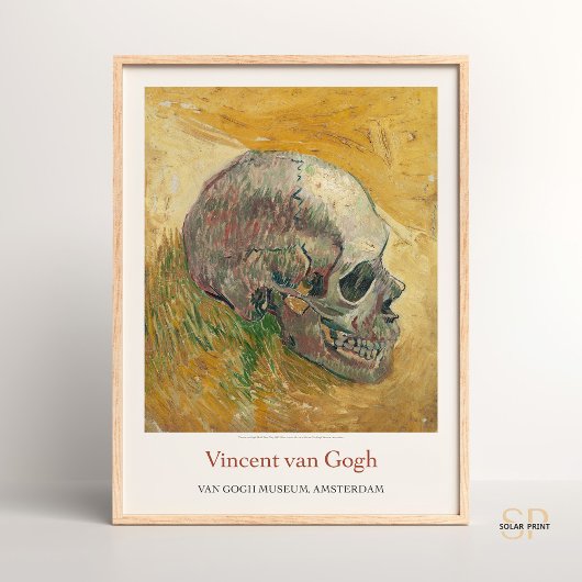 Vincent van Gogh Schedel 1888 Kunstdruk Vintage Poster