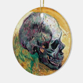 Vincent van Gogh - schedel in profiel - fijne kuns Keramisch Ornament (Links)
