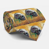 Vincent van Gogh - schedel in profiel - fijne kuns Stropdas (Opgerold)